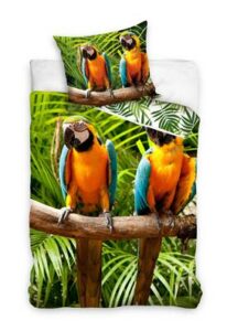 DREAMEE Bettbezug – Papagei – 140 x 200 cm