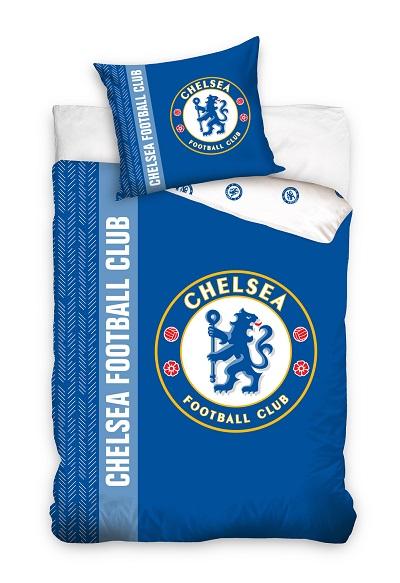 Chelsea dekbedovertrek logo 140 x 200 cm blauw