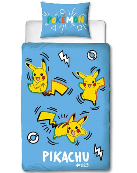 Pokémon Dekbedovertrek Pikachu 140 x 200 cm (60 x 70 cm)