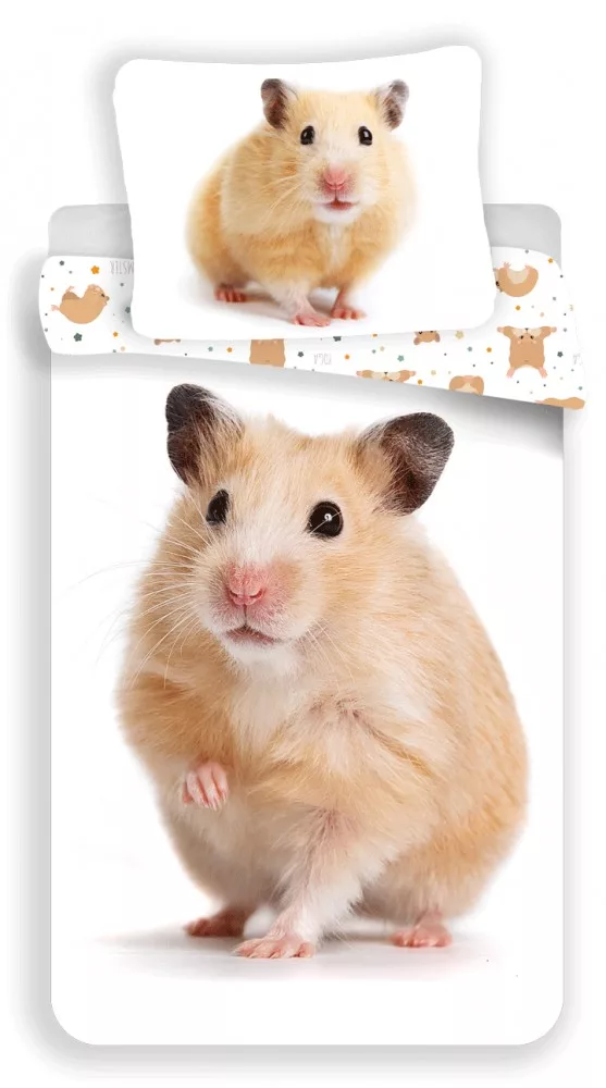 Animal Pictures Dekbedovertrek Hamster 140 x 200 cm 70 x 90 cm - Katoen