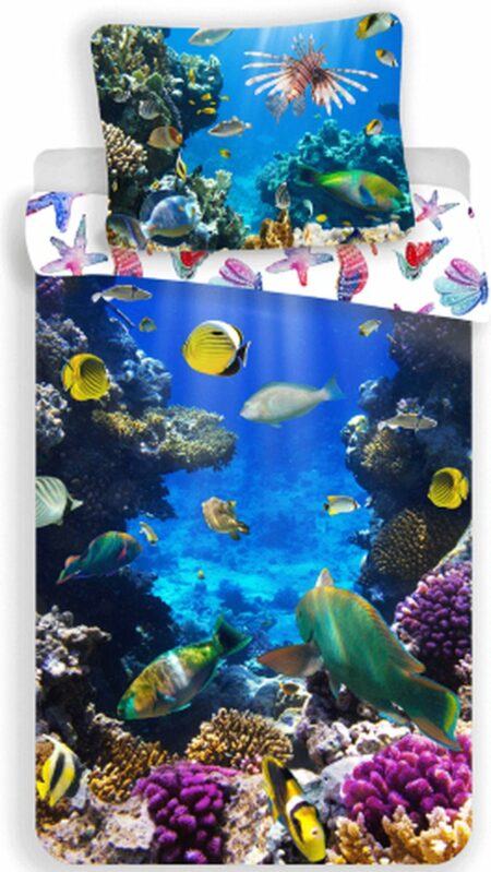 Animal Pictures Dekbedovertrek Onderwater - Eenpersoons - 140 x 200 cm - Katoen