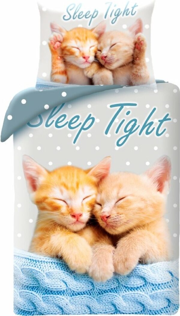 Animal Pictures Dekbedovertrek Sleep Tight kittens 140 x 200 cm 70 x 90 cm - Katoen