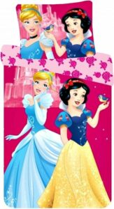 Disney Princess Peuterdekbedovertrek Assenpoester en sneeuwwitje 90 x 140 cm - Katoen