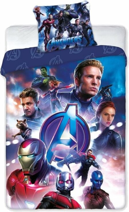 Marvel Avengers Dekbedovertrek team - 140 x 200 cm - 70 x 90 cm