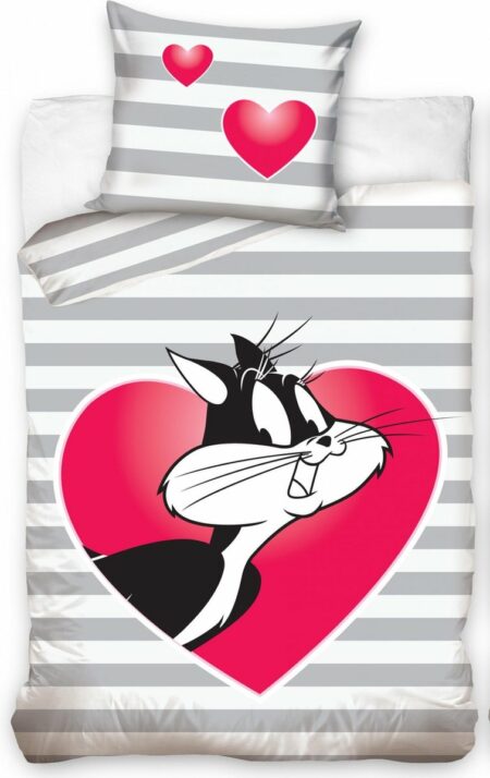 Tom & Jerry Dekbedovertrek Sylvester- 140 x 200 cm + 70 x 80 cm - Katoen