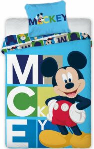 Disney Mickey Mouse Dekbedovertrek Blocks - 140 x 200 cm - Polyester
