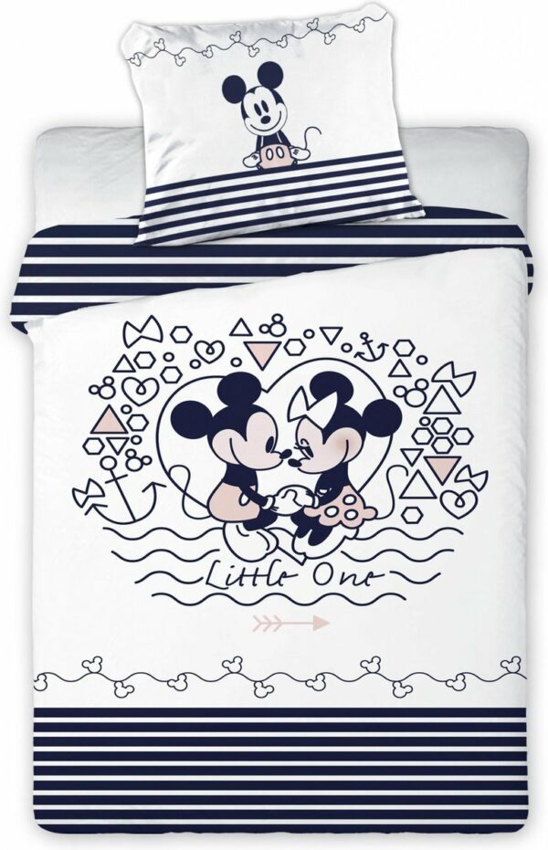 Disney Minnie Mouse - Baby Dekbedovertrek - 100 x 140 cm - Wit