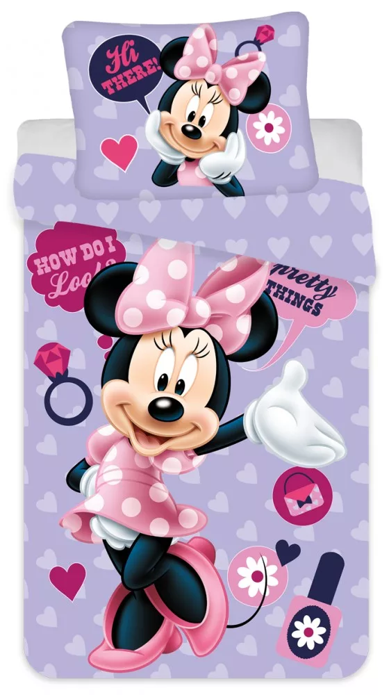 Disney Minnie Mouse Dekbedovertrek Hi There - 140 x 200 cm - Polyester