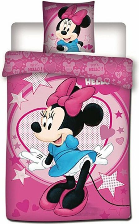 Disney Minnie Mouse Dekbedovertrek Stars - 140 x 200 cm - Polyester