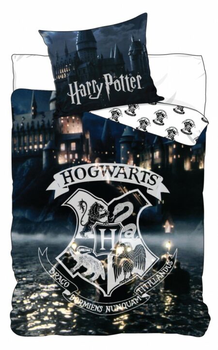Harry Potter dekbedovertrek Hogwarts by night - 140 x 200 cm 70 x 90 cm