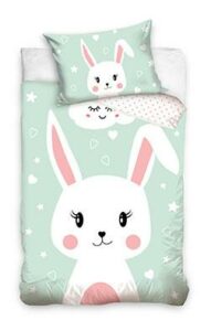 Kaninchen BABY Bettbezug – 90 x 120 cm – Baumwolle