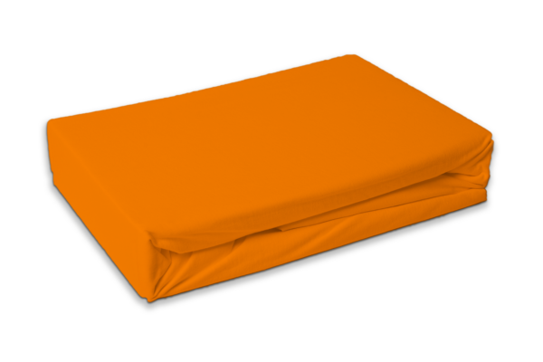 Jersey hoeslaken - Oranje- Matras dikte 30 cm