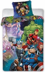 Marvel Avengers Dekbedovertrek True heroes- 140 x 200 cm - 70 x 90 cm