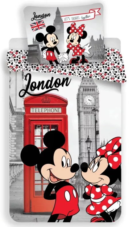 Minnie Mouse Dekbedovertrek London 140 x 200 cm