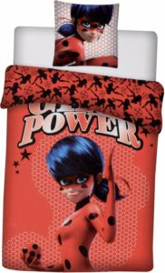 Miraculous Dekbedovertrek Girl Power 140 x 200 cm + 63 x 63 cm - Polyester