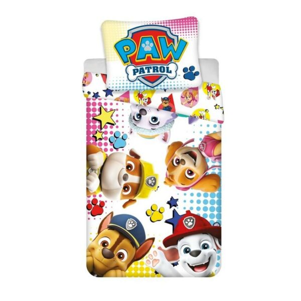 Paw Patrol dekbedovertrek Happy  140 x 200 cm - 63 x 63 cm - Polyester