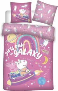 Peppa Pig Dekbedovertrek Galaxy 140 x 200 cm - Polyester