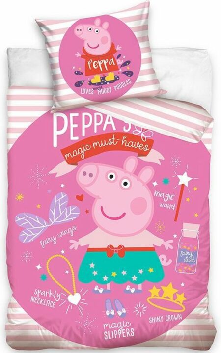 Peppa Pig  Magic Musthaves  Dekbedovertrek - 140x200 cm - 70 x 90 cm