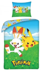Pokemon dekbedovertrek Field 140 x 200 cm