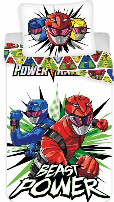 Power Rangers Dekbedovertrek Beast Power! - 140 x 200 cm - Katoen 70 x 90 cm