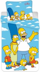 The Simpsons Dekbedovertrek Portret - 140 x 200 cm - Katoen