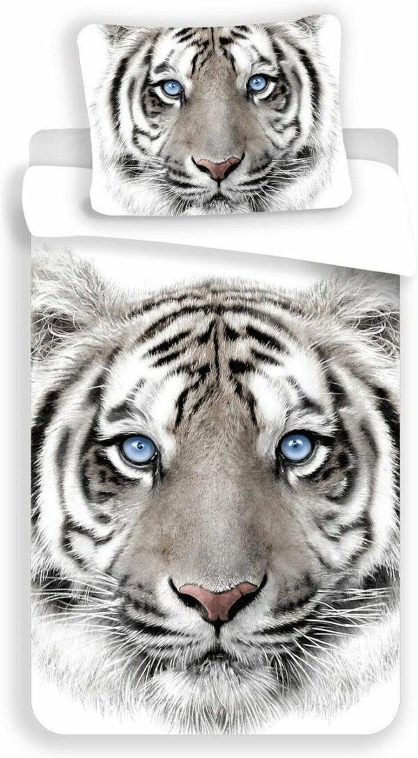 Sweet Home housse de couette tigres 140 x 200 cm - 70 x 90 cm - Coton