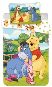 Winnie The Pooh peuterdekbedovertrek en vrienden - 100 x 135 cm - Katoen
