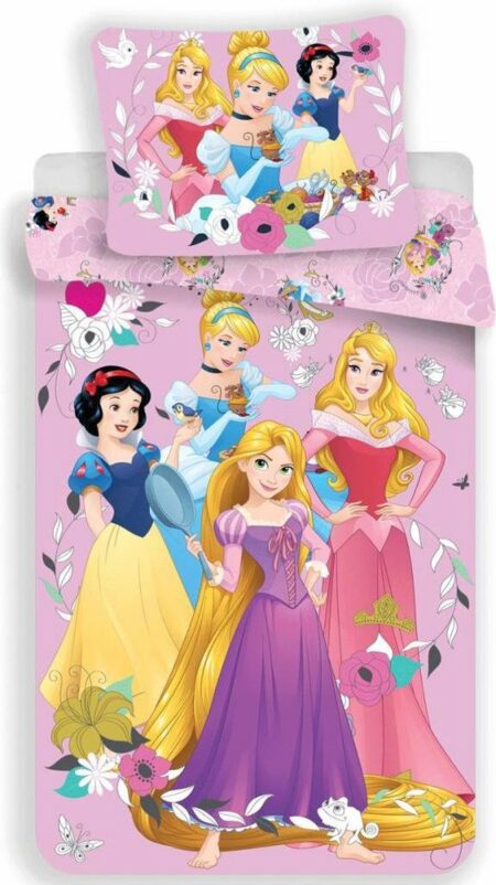 Disney Princess Pink - Dekbedovertrek - Eenpersoons - 140 x 200 cm