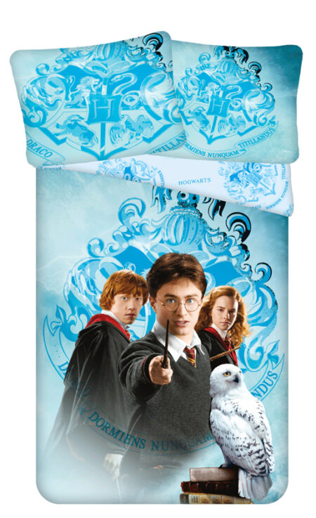 Harry Potter Dekbedovertrek Lichtblauw - 140 x 200 cm - 70 x 90 cm