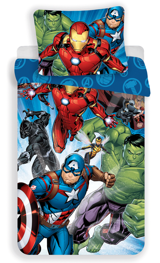 Marvel Avengers Dekbedovertrek Victory - 140 x 200 cm - 70 x 90 cm
