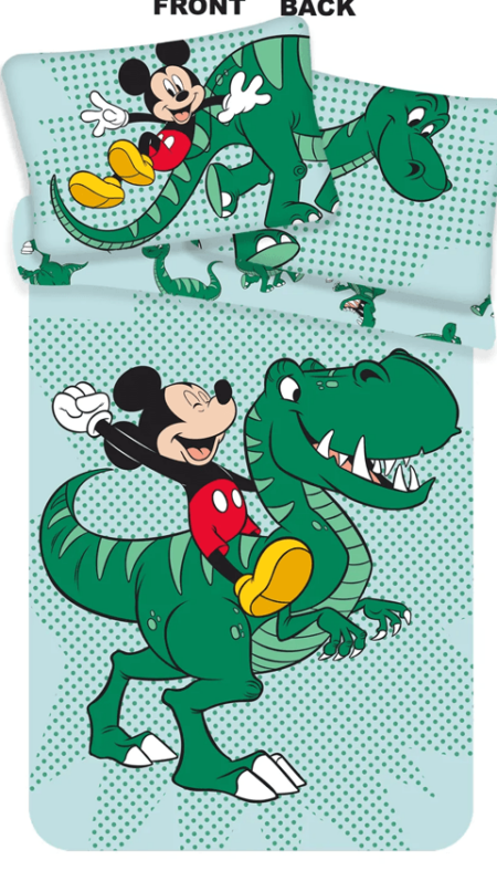 Mickey Mouse Peuterdekbedovertrek dinosaurus - 100 x 135 cm - Katoen