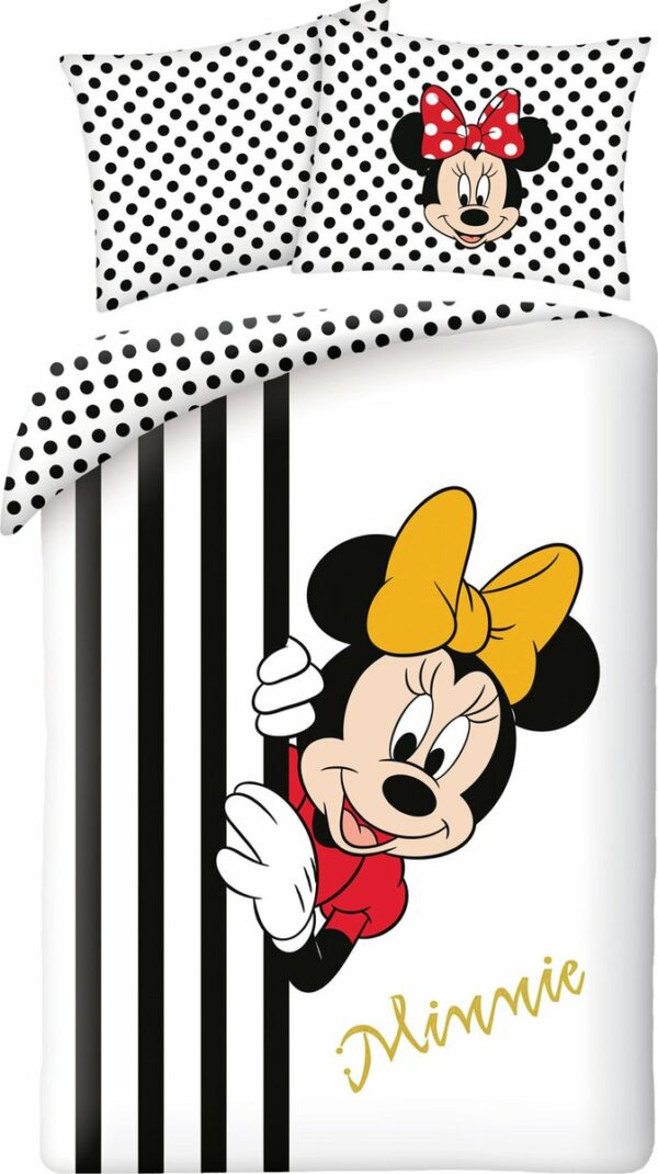 Disney Minnie Mouse Dekbedovertrek Peekabooy - Eenpersoons - 140 x 200 cm - Katoen