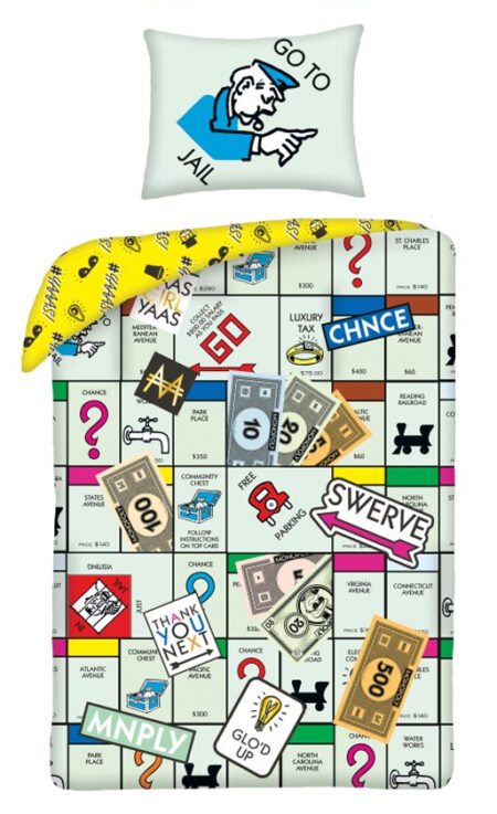 Monopoly Dekbedovertrek  Go to Jail 140 x 200 cm