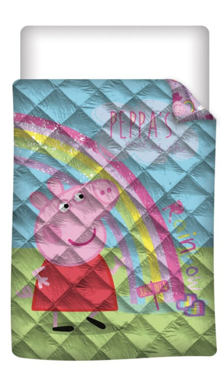 Peppa Pig beddensprei 140 x 200 cm polyester