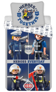 Playmobil Dekbedovertrek heroes everyday 140 x 200 cm