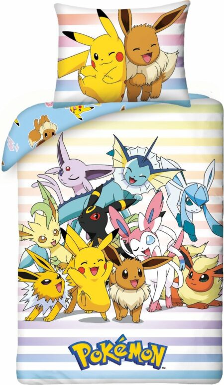Pokémon Dekbedovertrek Catch 'Em All 140 x 200 cm (70 x 90 cm)