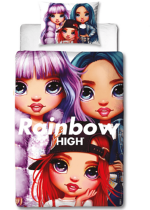 Rainbow High Dekbedovertrek 140 x 200 cm - Polyester - 60 x 70 cm