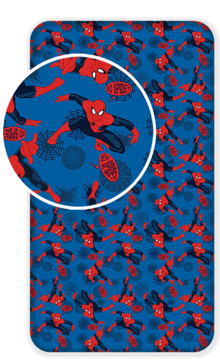 Spiderman Hoeslaken  Eenpersoons - 90 x 200 cm - Katoen