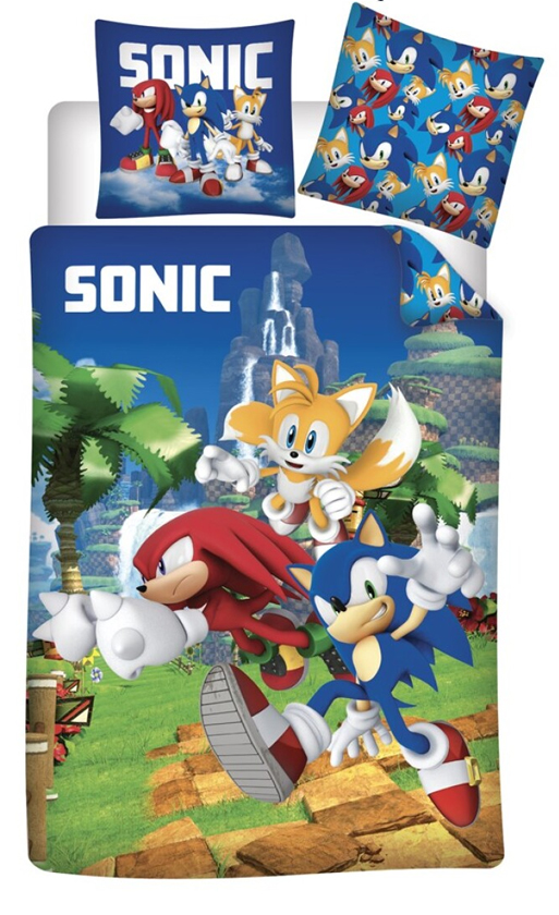Sonic peuterdekbedovertrek Sonic 100 x 135 cm
