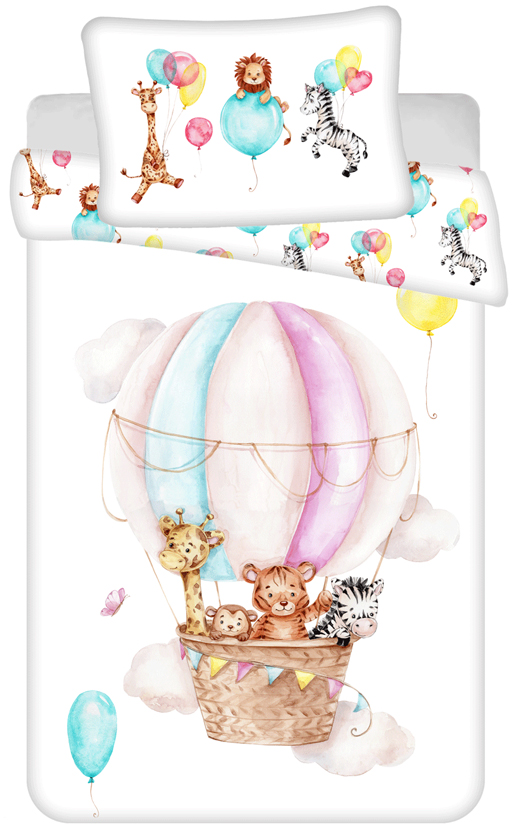 Sweet Home peuterdekbedovertrek Luchtballon - 100 x 135 cm