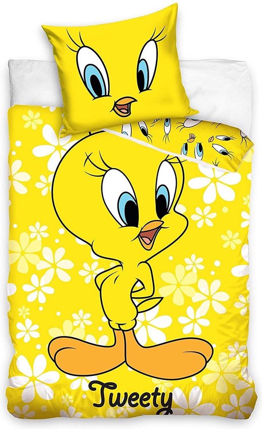 Looney Tunes Peuterdekbedovertrek Tweety 100 x 135 cm - Katoen