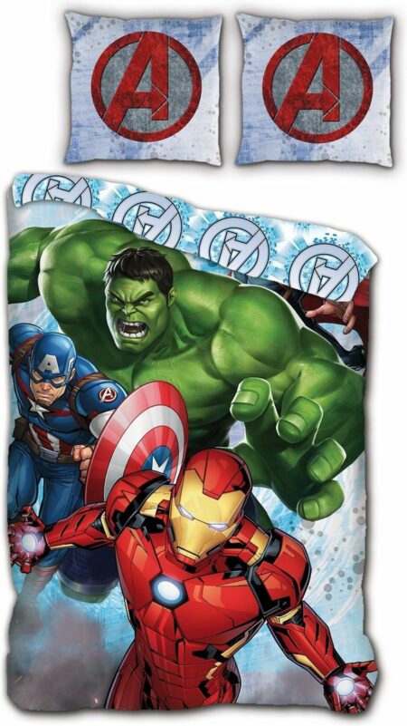 Marvel Avengers Dekbedovertrek Team - 140 x 200 cm - Flanel