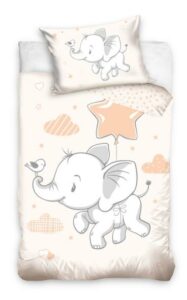 Bettbezug Elefant Pastell 140 x 200 cm Baumwolle