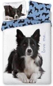 Animal Pictures Dekbedovertrek Border Collie - Eenpersoons - 140 x 200 cm - Multi