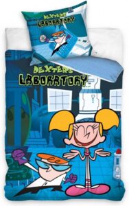 Cartoon Network Dekbedovertrek Dexter laboratorium - 140 x 200 cm - 70 x 90 cm - Katoen