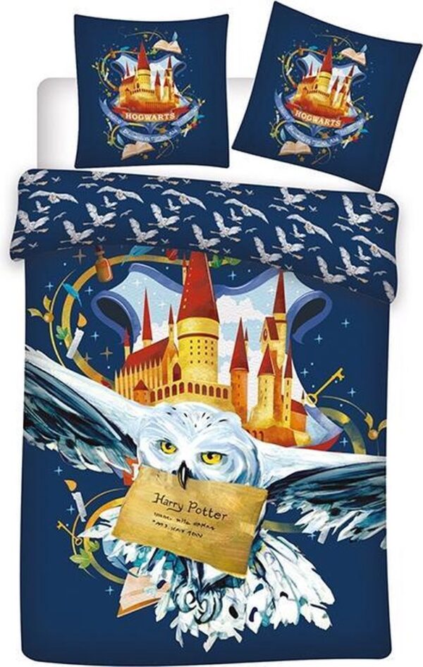 Harry Potter Dekbedovertrek Hedwig- 140 x 200 cm Polyester