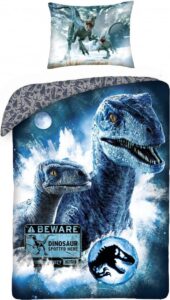 Jurassic World Dekbedovertrek Be Aware  140 x 200 cm  - Katoen - 70 x 90 cm