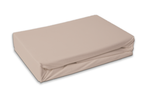 Jersey hoeslaken - coffee wit - Matras dikte 30 cm