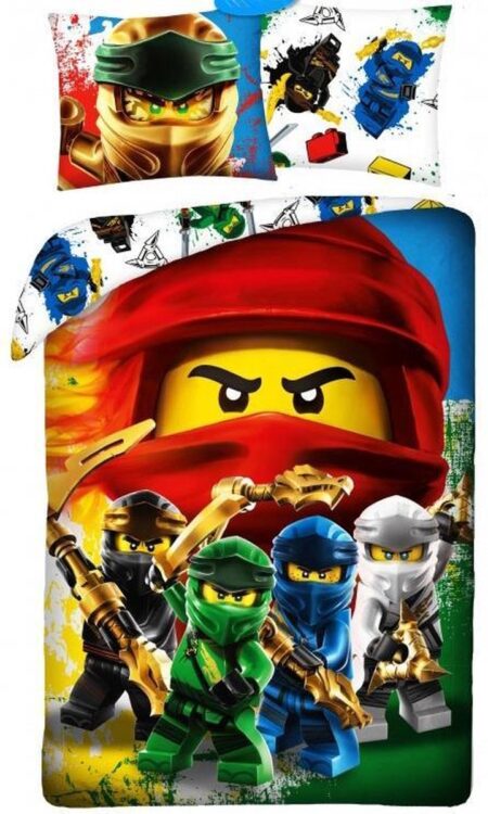 Lego Ninjago dekbedovertrek Ready 140 x 200 cm  - Katoen - 70 x 90 cm