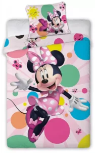 Minnie Mouse Dekbedovertrek - Happy 140 x 200 cm